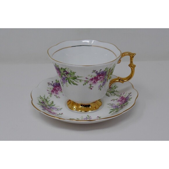 Royal Castle Fine Bone China Tea Cup & Saucer #701 - Picture 4 of 13